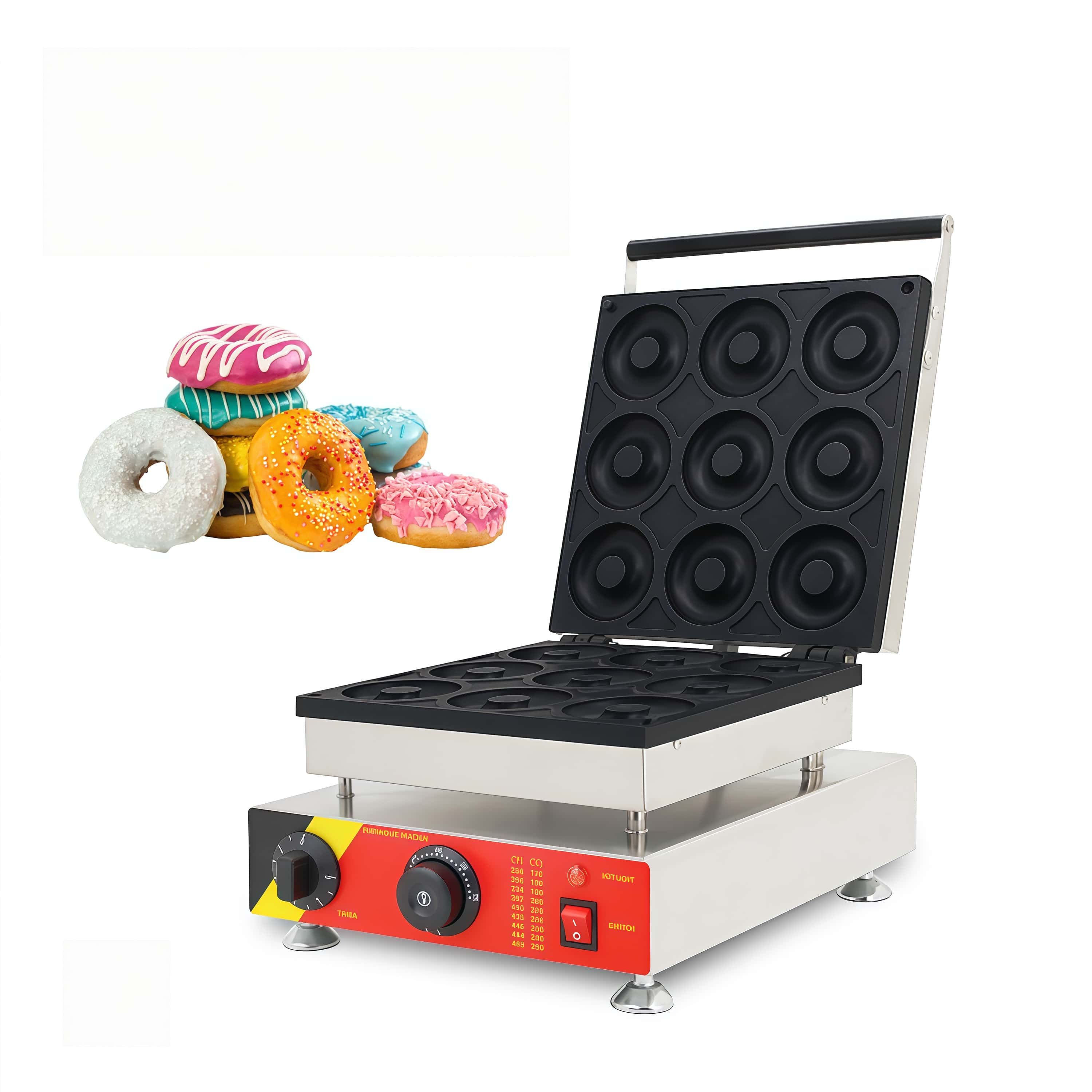 Mini Waffle Maker Machine - آلة صنع الدونات الكهربائية التجارية موديل