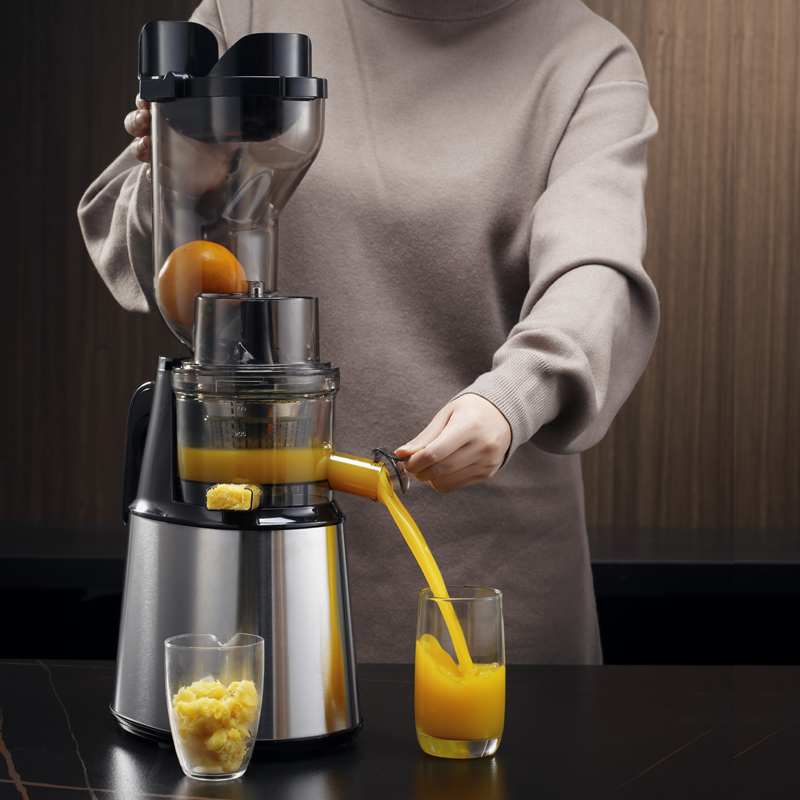 Electric Slow Juicer Cold Press - عصارة كهربائية بطيئة متعددة الوظائف للخضروات