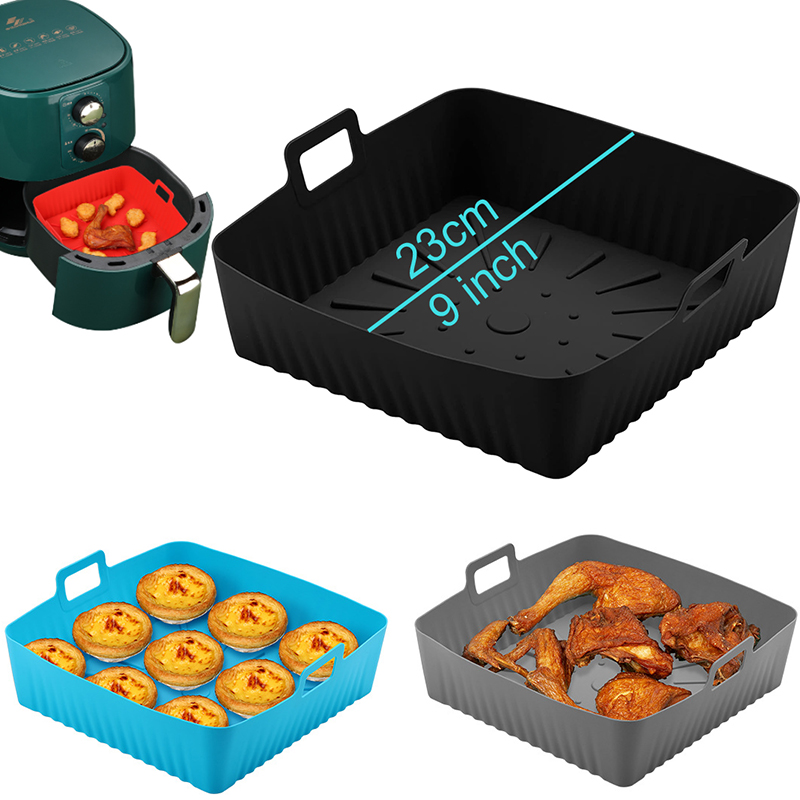 Air Fryer Silicone Pot Liner - كبير 23 سنتيمتر مقلاة الهواء سلة