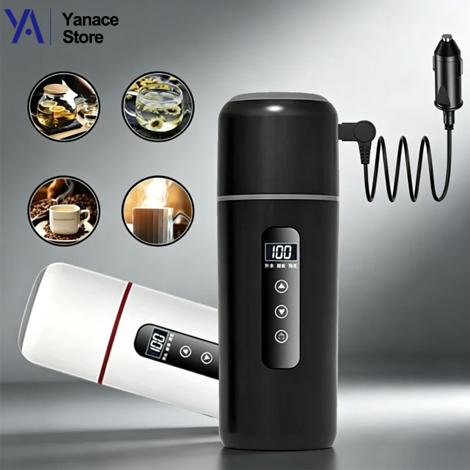 Electric Kettle Temperature Control - كوب تسخين للسيارة 12 فولت/24 فولت