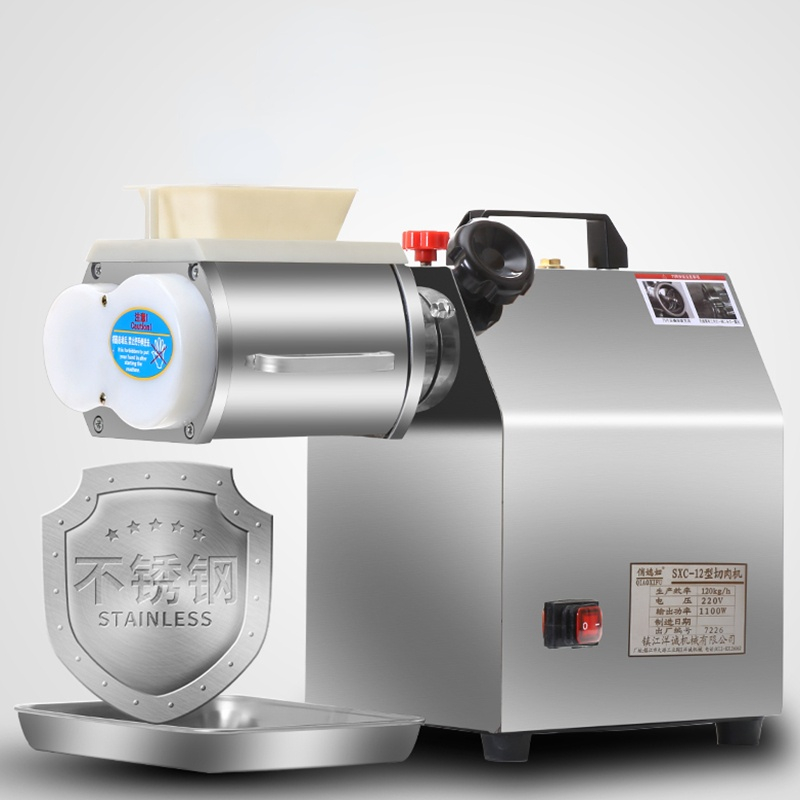 Automatic Meat Slicer Home - آلة تقطيع اللحوم التجارية الكهربائية الفولاذ