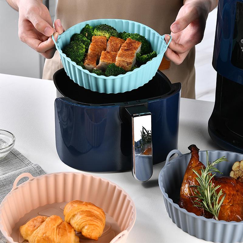 Air Fryer Silicone Pot Liner - صينية سيليكون للقلاية الهوائية، بساط خبز،