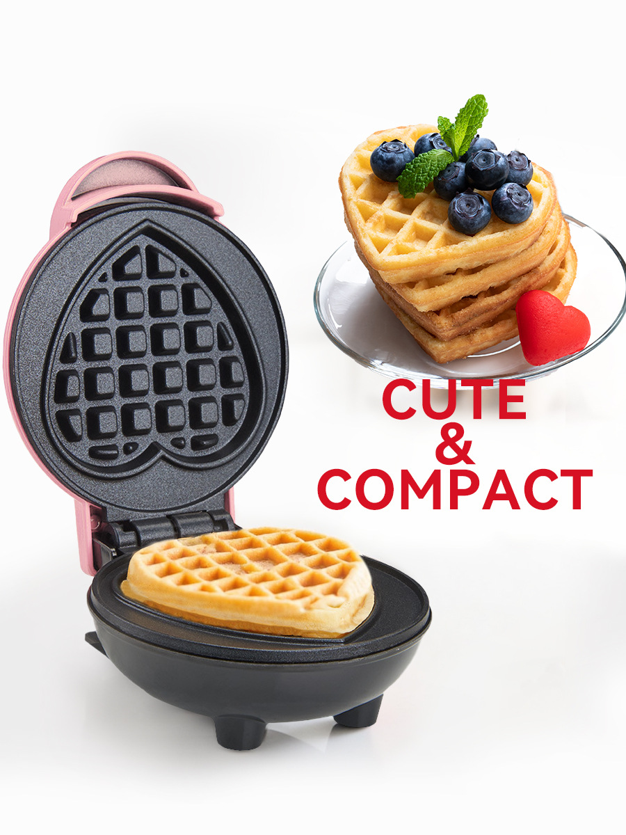 Mini Waffle Maker Machine - جهاز صنع الوافل الكهربائي الصغير للاستخدام