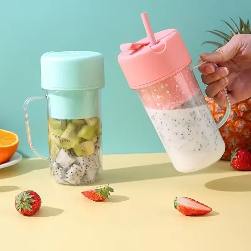 Portable Blender Usb Rechargeable - كوب عصير كهربائي محمول قابل لإعادة