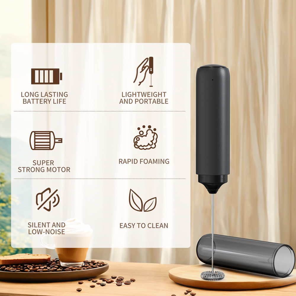 المطبخ قوية النمام الحليب Frot - مراجعة Electric Milk Frother Handheld وسعره