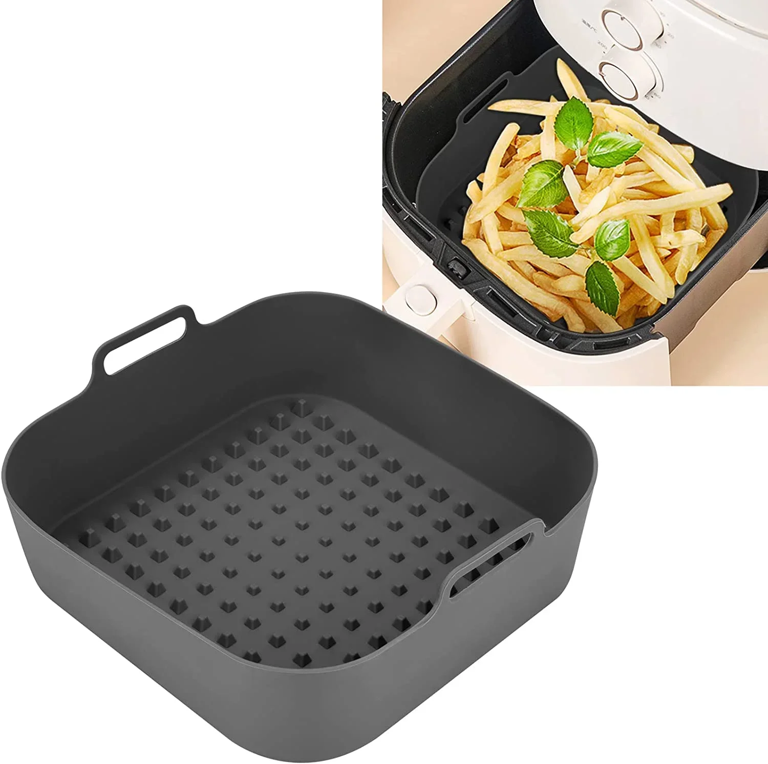 مقلاة الهواء وعاء سيليكون سميك - مراجعة Air Fryer Silicone Pot Liner وسعره