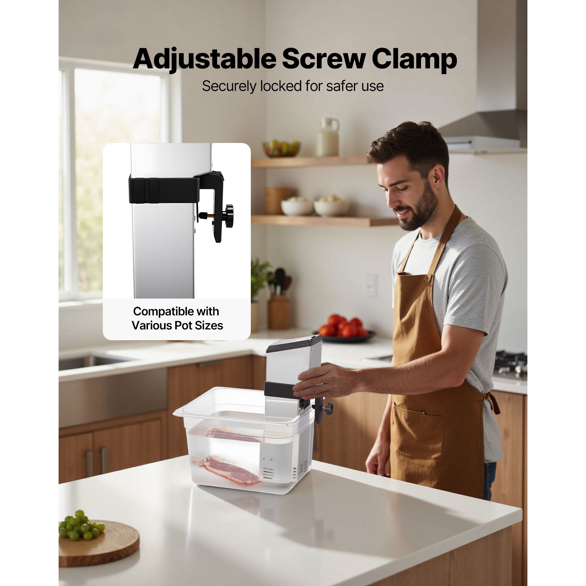 جهاز طهي سو فيد بقوة 1500 واط  - مراجعة Digital Sous Vide Precision Cooker وسعره