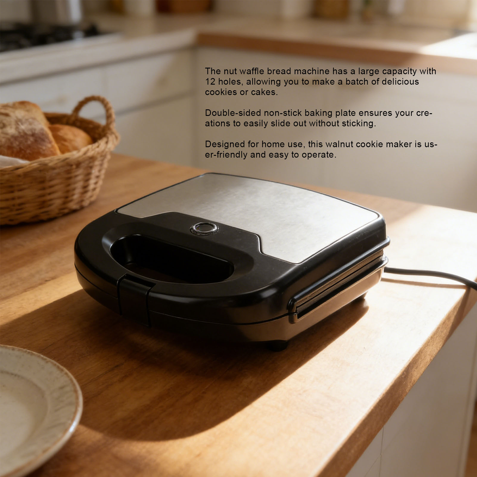 ماكينة صنع الكوكيز والوافل الك - مراجعة Mini Waffle Maker Machine وسعره