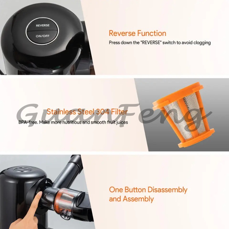 عصارة كهربائية بطيئة الدوران،  - مراجعة Electric Slow Juicer Cold Press وسعره