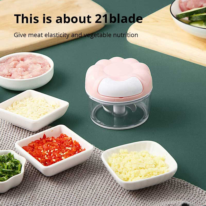 1 x أزرق/وردي هراسة ثوم يدوي س - مراجعة Immersion Hand Blender Set وسعره