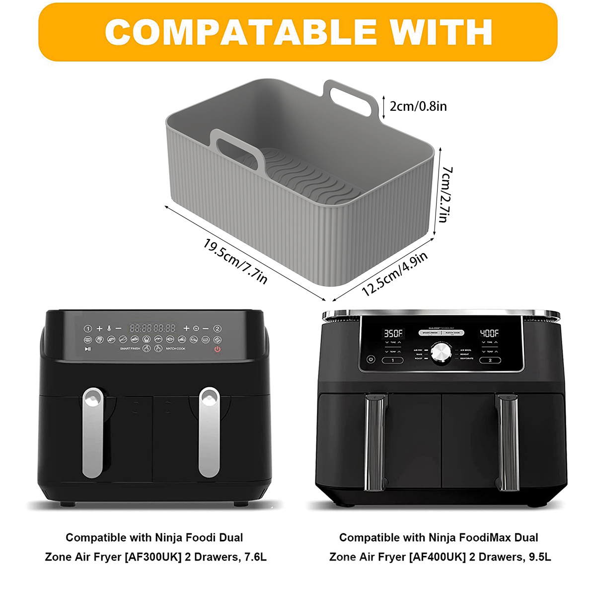 بطانة مقلاة هوائية من السيليكو - مراجعة Air Fryer Silicone Pot Liner وسعره