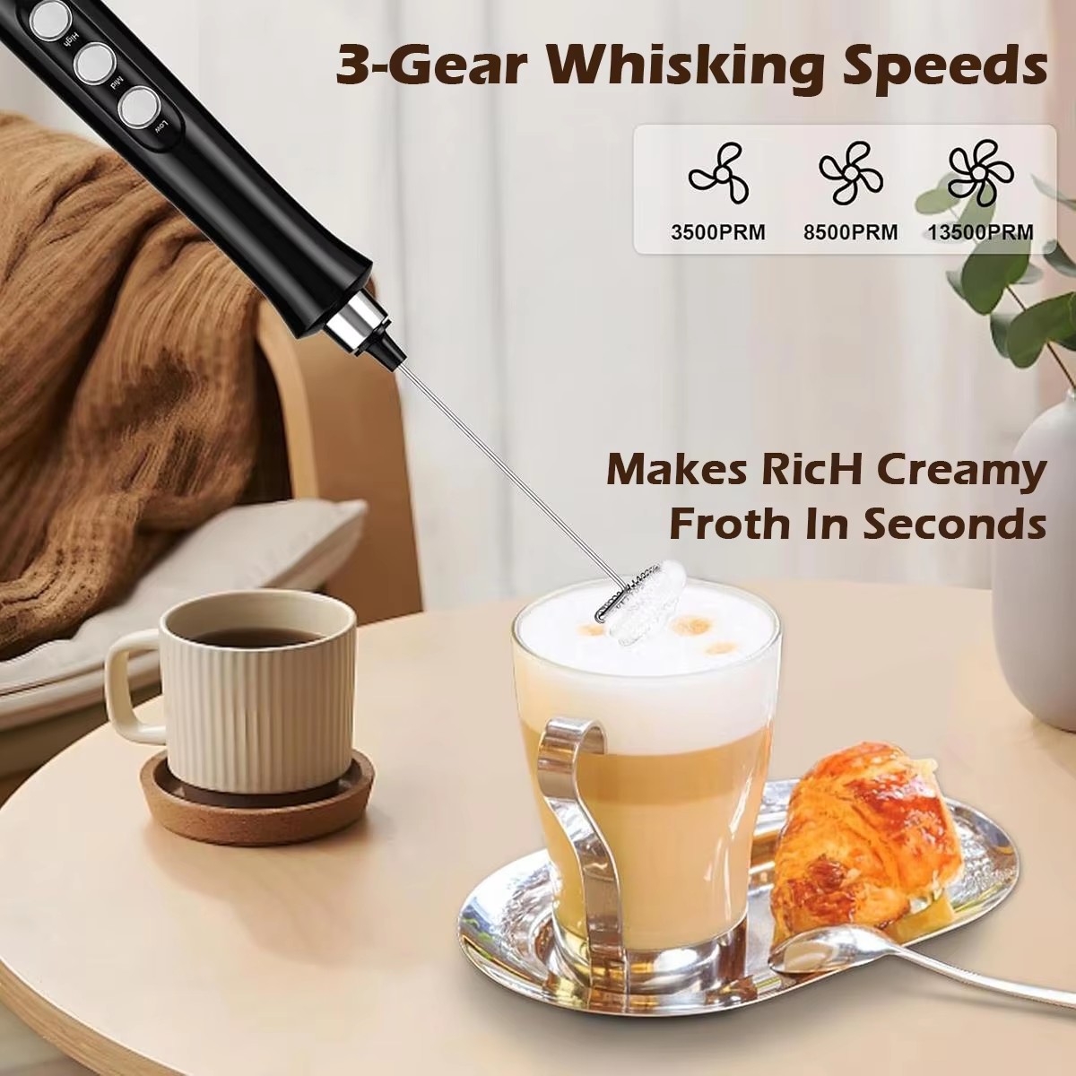 رغوة الحليب الكهربائية القابلة - مراجعة Portable Blender Usb Rechargeable وسعره