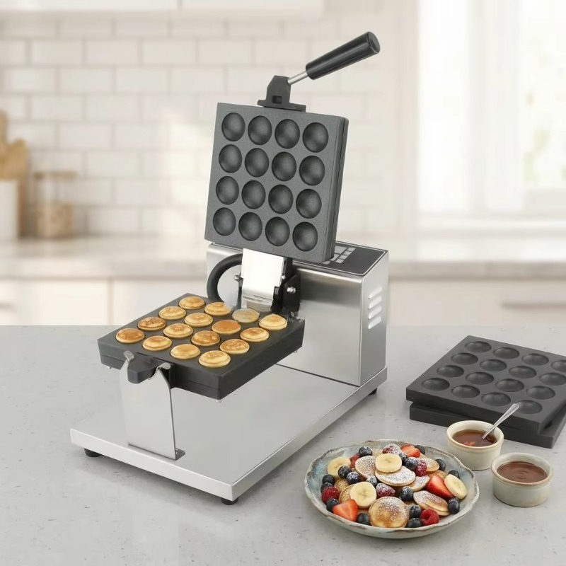 آلة صنع البانكيك الهولندي الصغ - مراجعة Mini Waffle Maker Machine وسعره