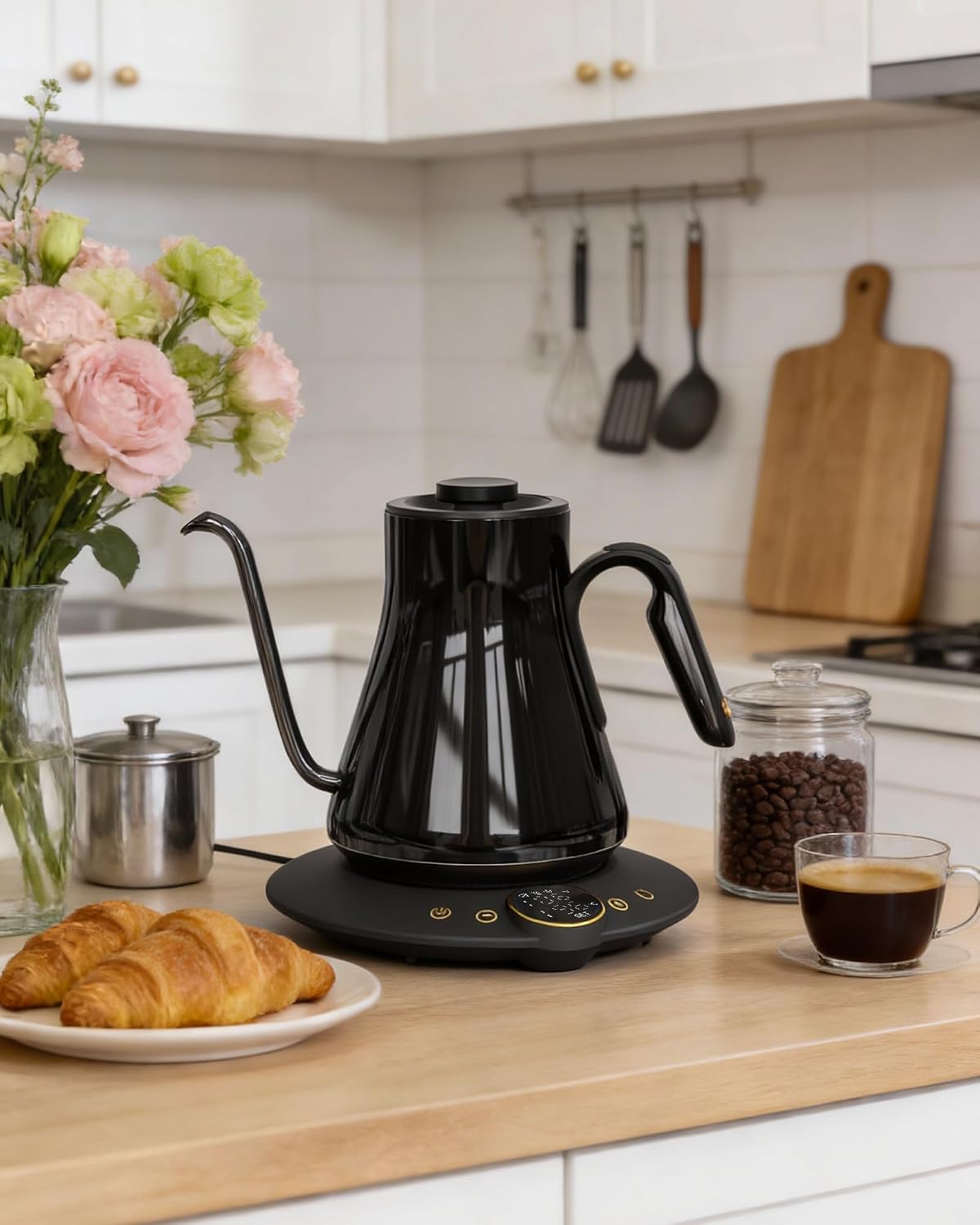 غلاية كهربائية بعنق مرن، ±1 °  - مراجعة Electric Kettle Temperature Control وسعره