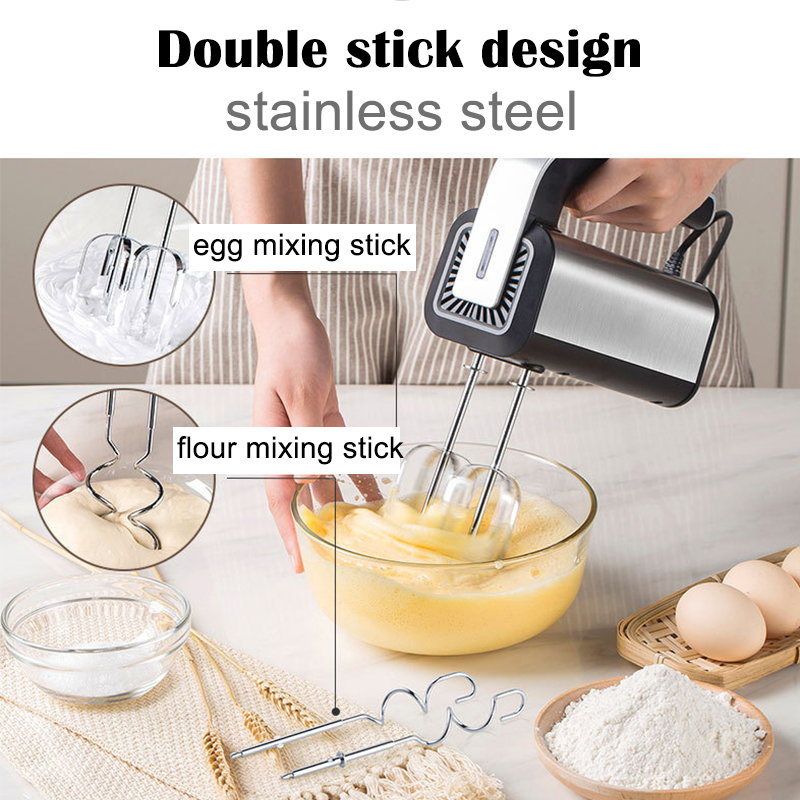 خلاط يدوي كهربائي من الفولاذ ا - مراجعة Immersion Hand Blender Set وسعره