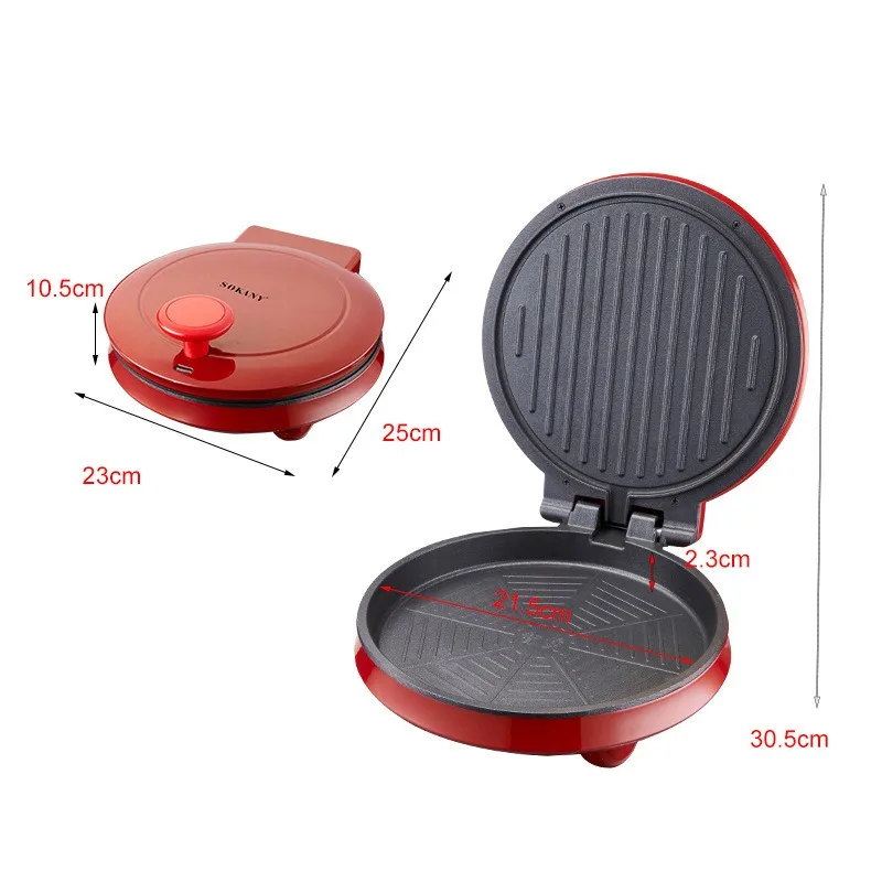 آلة بيتزا كهربائية 110 فولت، م - مراجعة Mini Waffle Maker Machine وسعره