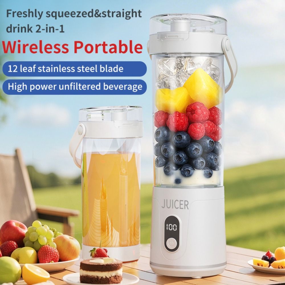 خلاط محمول بسعة 600 مل، خلاط ف - مراجعة Portable Blender Usb Rechargeable وسعره