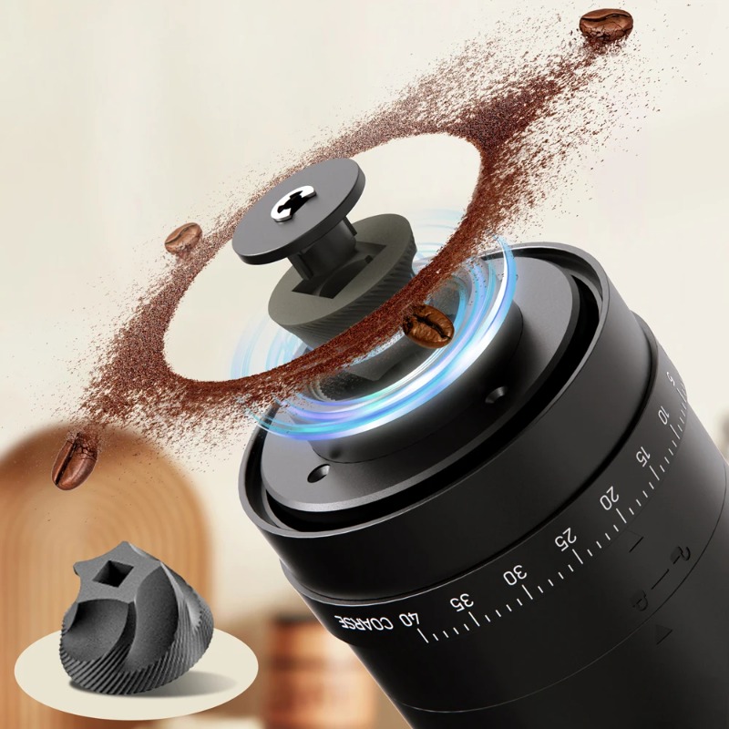 مطحنة قهوة كهربائية محمولة بمن - مراجعة Coffee Bean Grinder Electric وسعره
