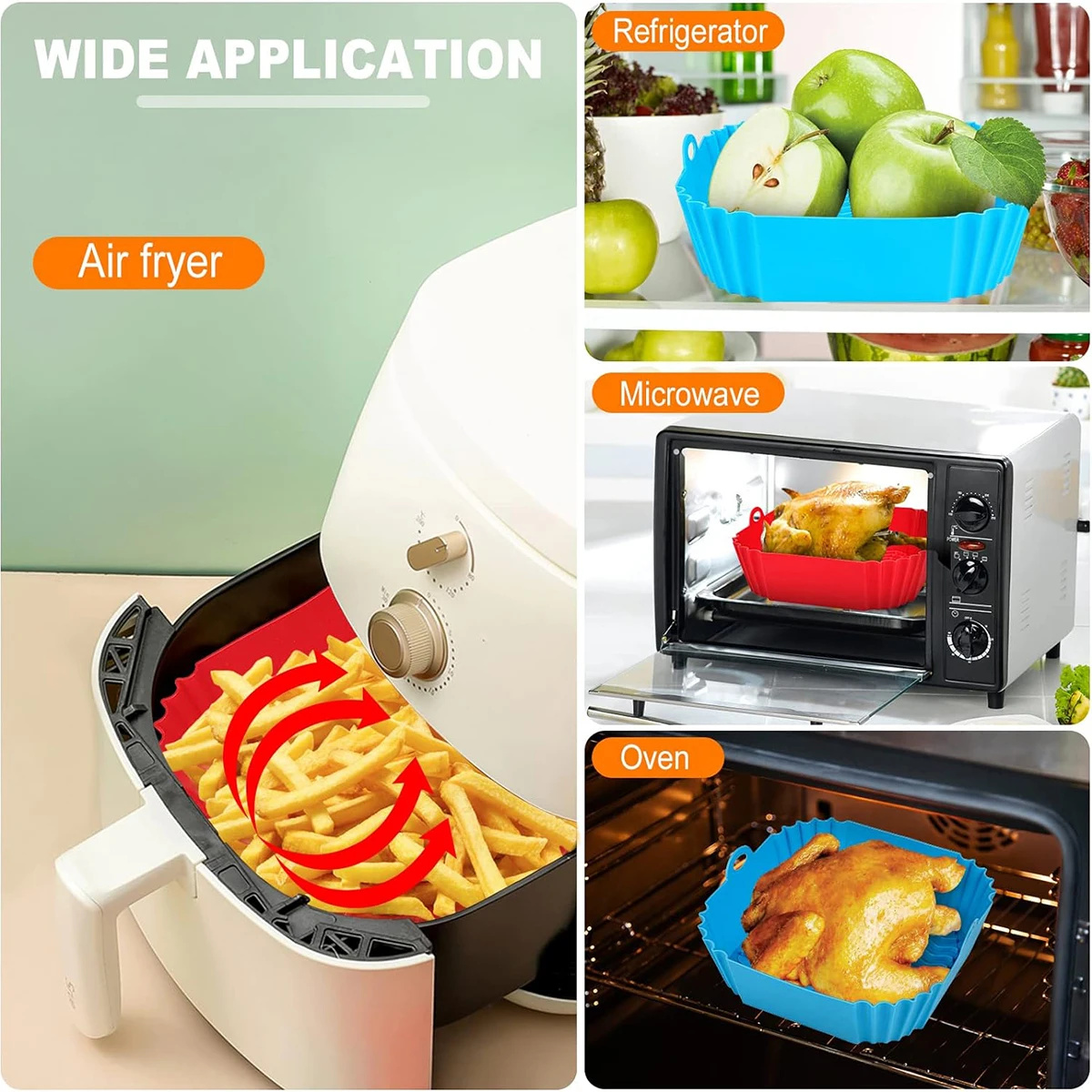 أوعية سيليكون للقلاية الهوائية - مراجعة Air Fryer Silicone Pot Liner وسعره