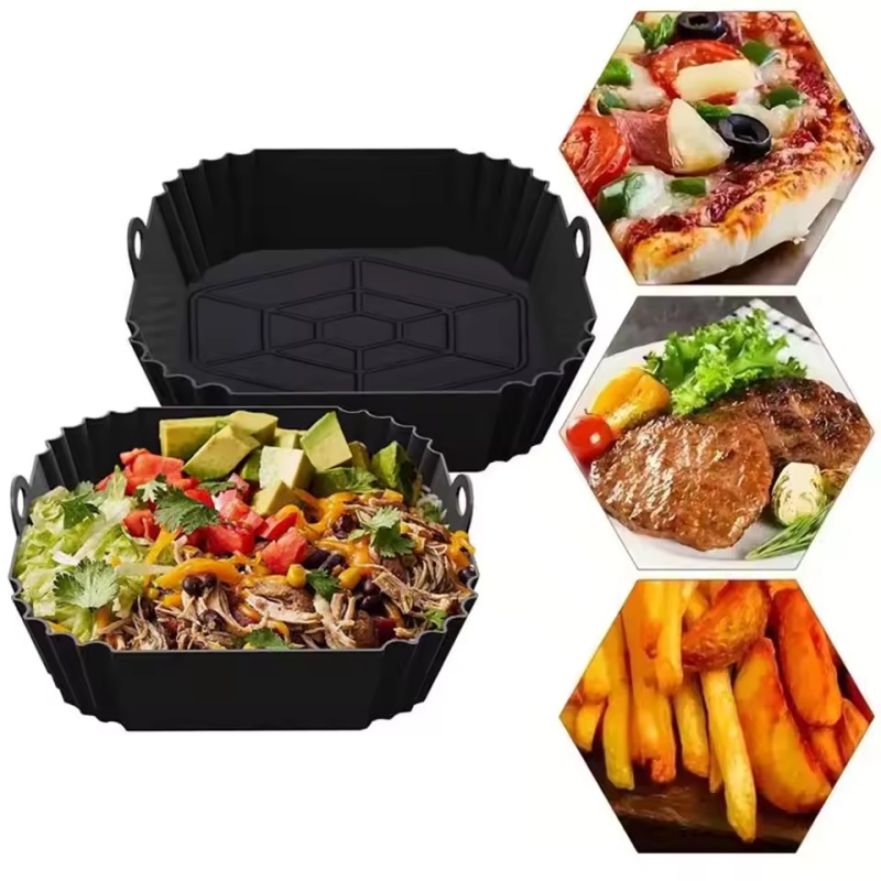 1 قطعة صينية وعاء المقلاة الهو - مراجعة Air Fryer Silicone Pot Liner وسعره
