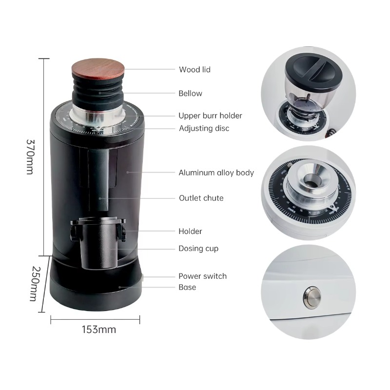 مطحنة قهوة احترافية DF83 للإسب - مراجعة Coffee Bean Grinder Electric وسعره