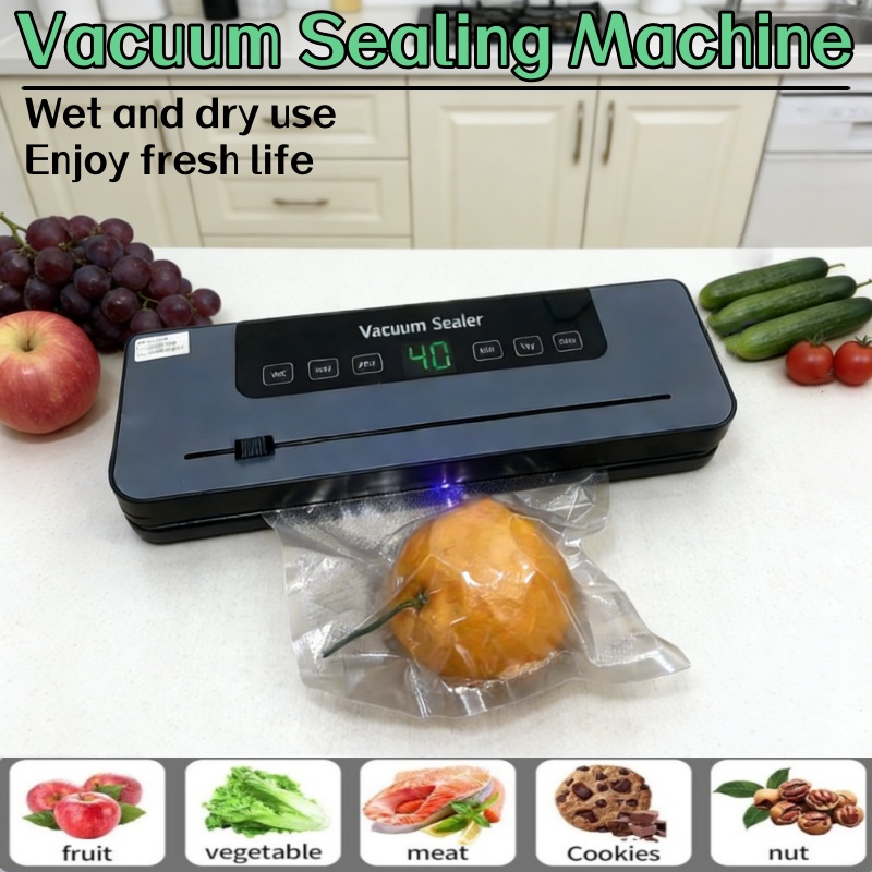 جهاز تغليف بالتفريغ الهوائي كه - مراجعة Food Vacuum Sealer Machine وسعره