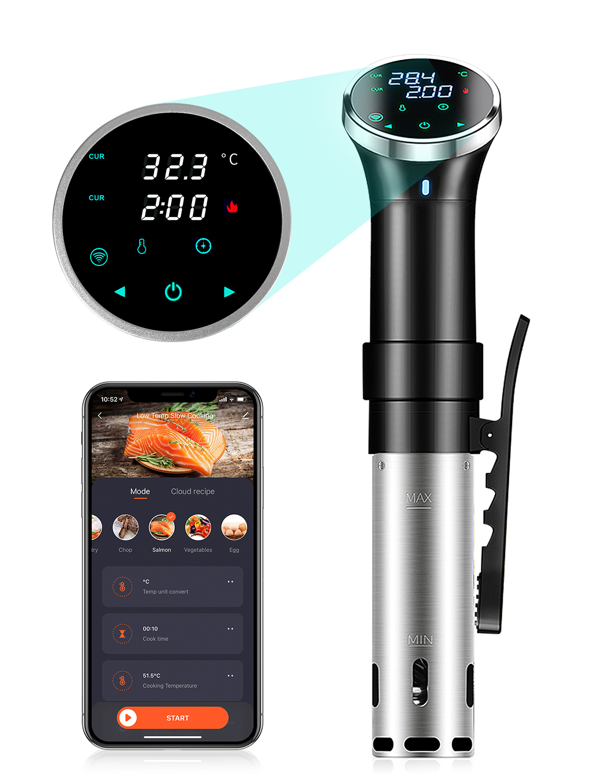 جهاز طهي سو فيد 1100 واط مع خا - مراجعة Digital Sous Vide Precision Cooker وسعره