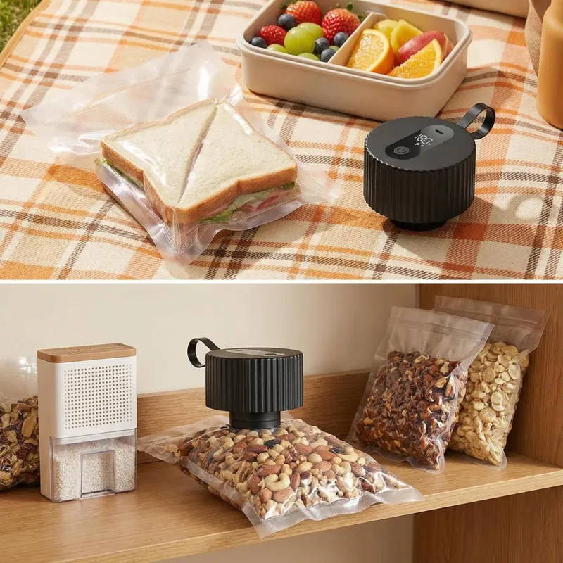 جهاز تفريغ الهواء الكهربائي ال - مراجعة Food Vacuum Sealer Machine وسعره
