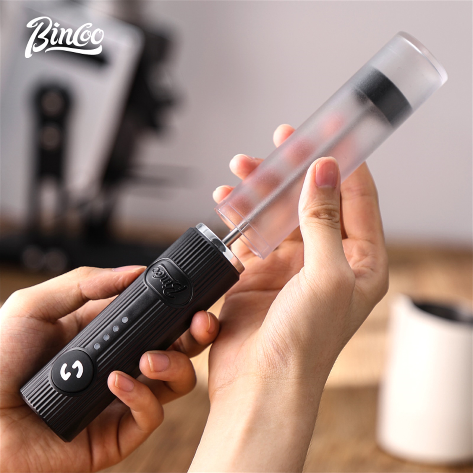 BINCOO القهوة الكهربائية Froth - مراجعة Electric Milk Frother Handheld وسعره